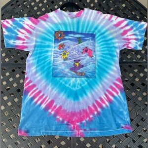 Vintage 1990 Grateful Dead Snowboard Bears T shirt XL
